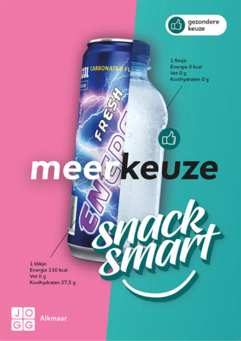 Snack Smart (posters en vloerstickers voor JOGG Alkmaar)