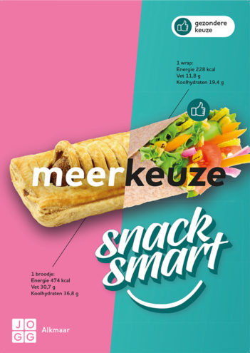 Snack Smart (posters en vloerstickers voor JOGG Alkmaar)