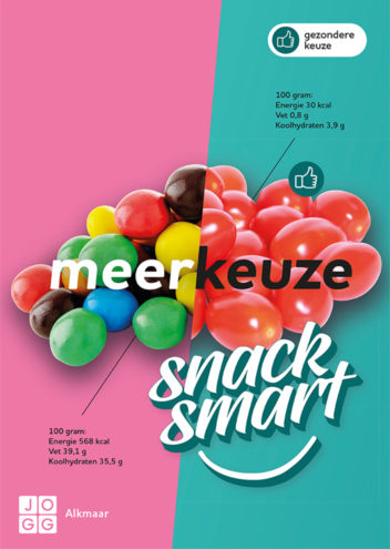 Snack Smart (posters en vloerstickers voor JOGG Alkmaar)